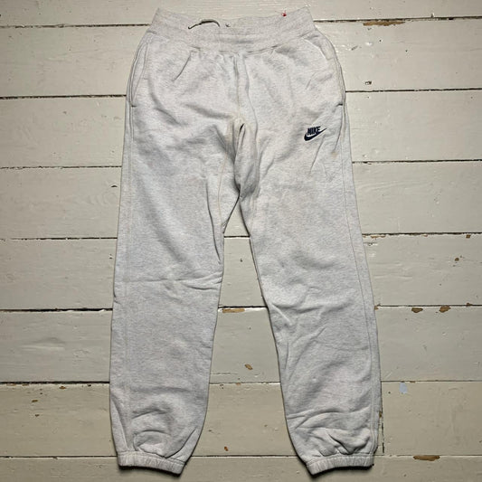 Nike Swoosh Light Grey Joggers (Small)