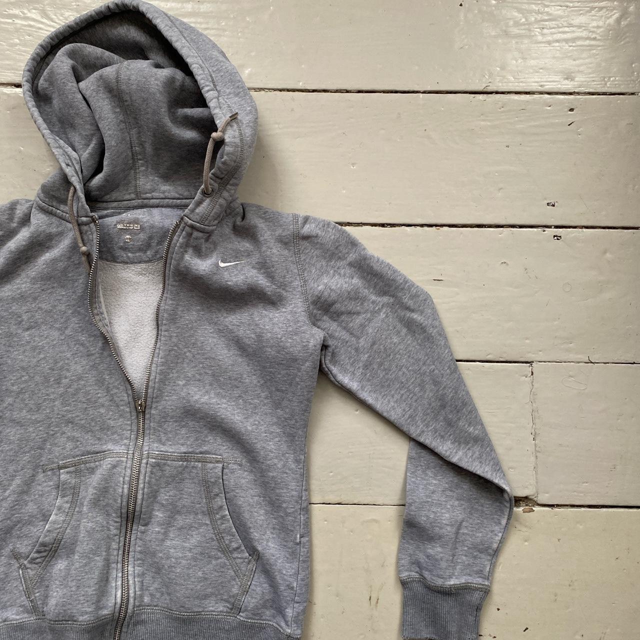 Nike Swoosh Grey Hoodie (XS)