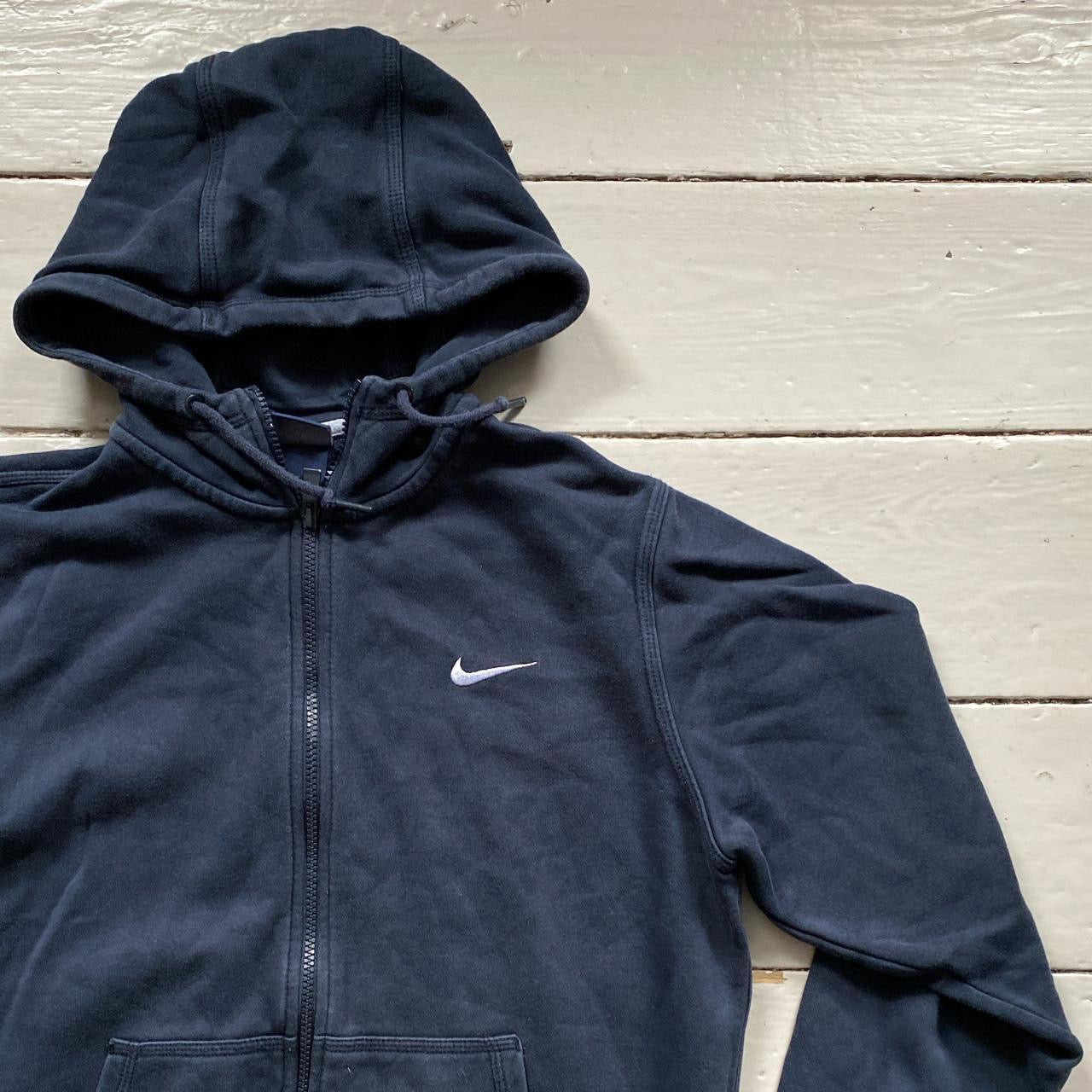 Nike Swoosh Navy Hoodie (Medium)