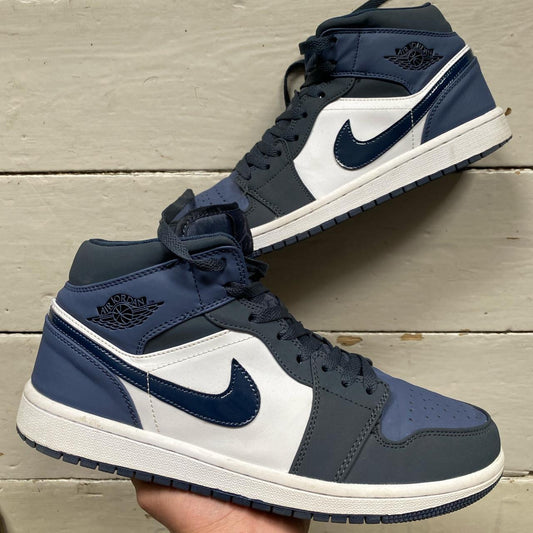 Jordan 1 Mid Obsidian Sanded Purple (UK 10)