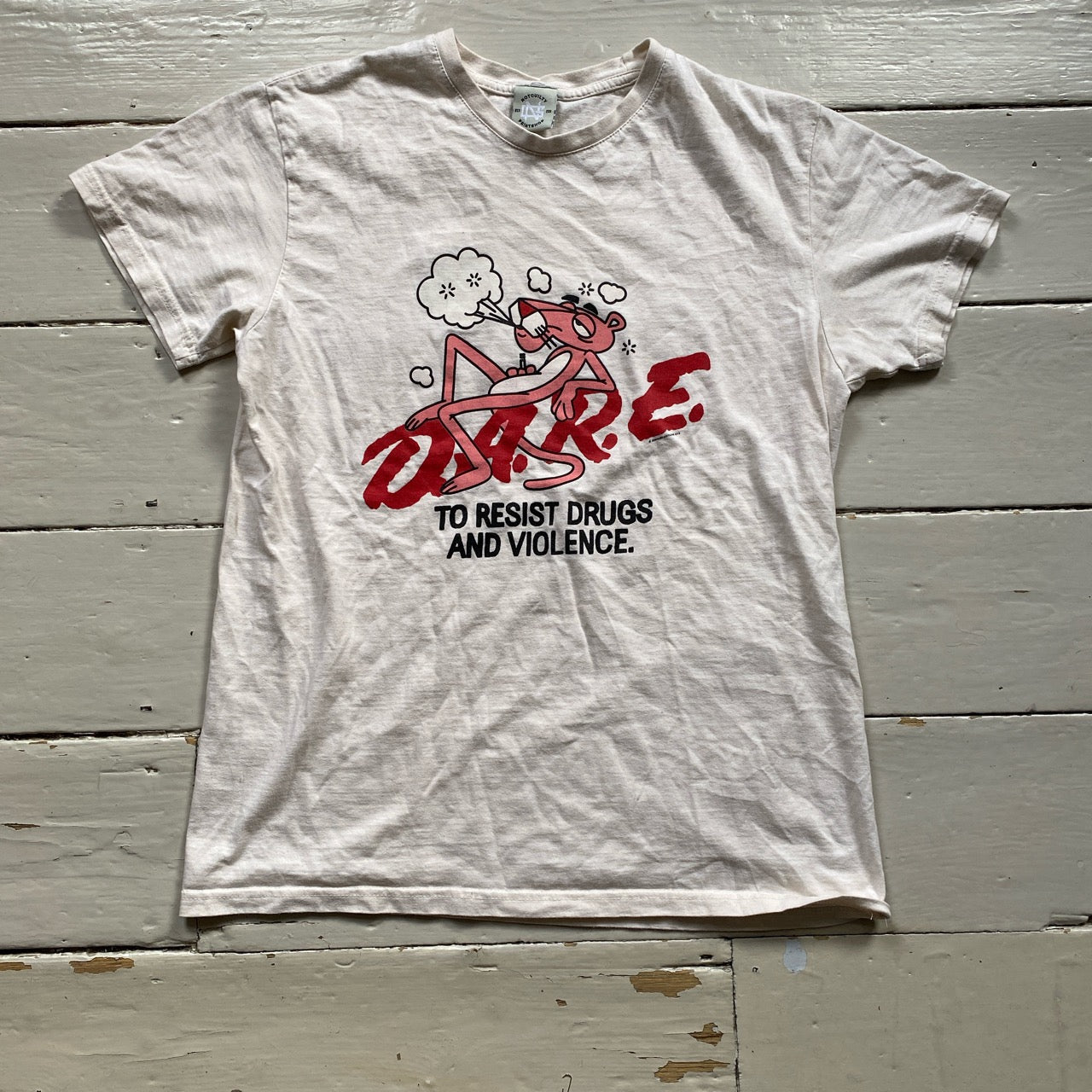 D.A.R.E Pink Panther T Shirt (Medium)