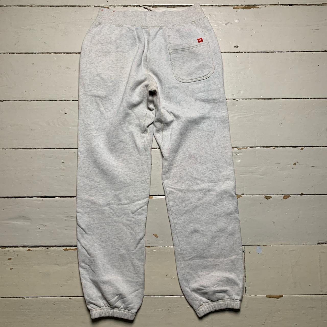 Nike Swoosh Light Grey Joggers (Small)