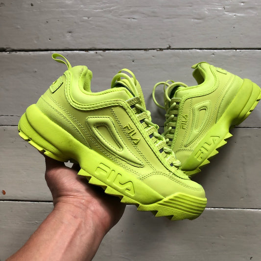 Fila Disruptor II Neon Green (UK 5)