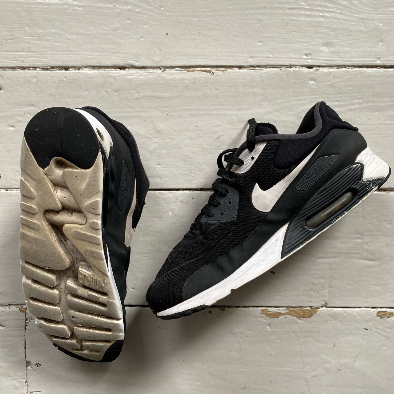 Nike Air Max 90 Black and White (UK 12)