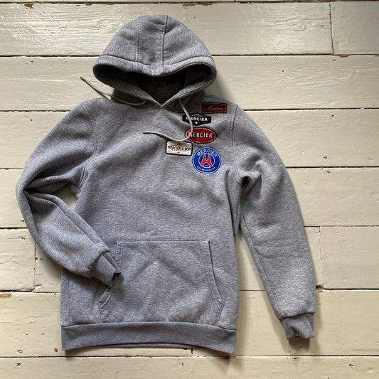 Mercier Patches Grey Hoodie (Small)