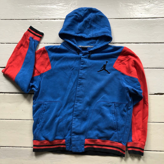 Jordan Blue and Red Hoodie (XL)