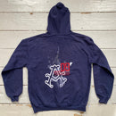 Akademiks Jeanius Vintage Navy Hoodie (Medium)