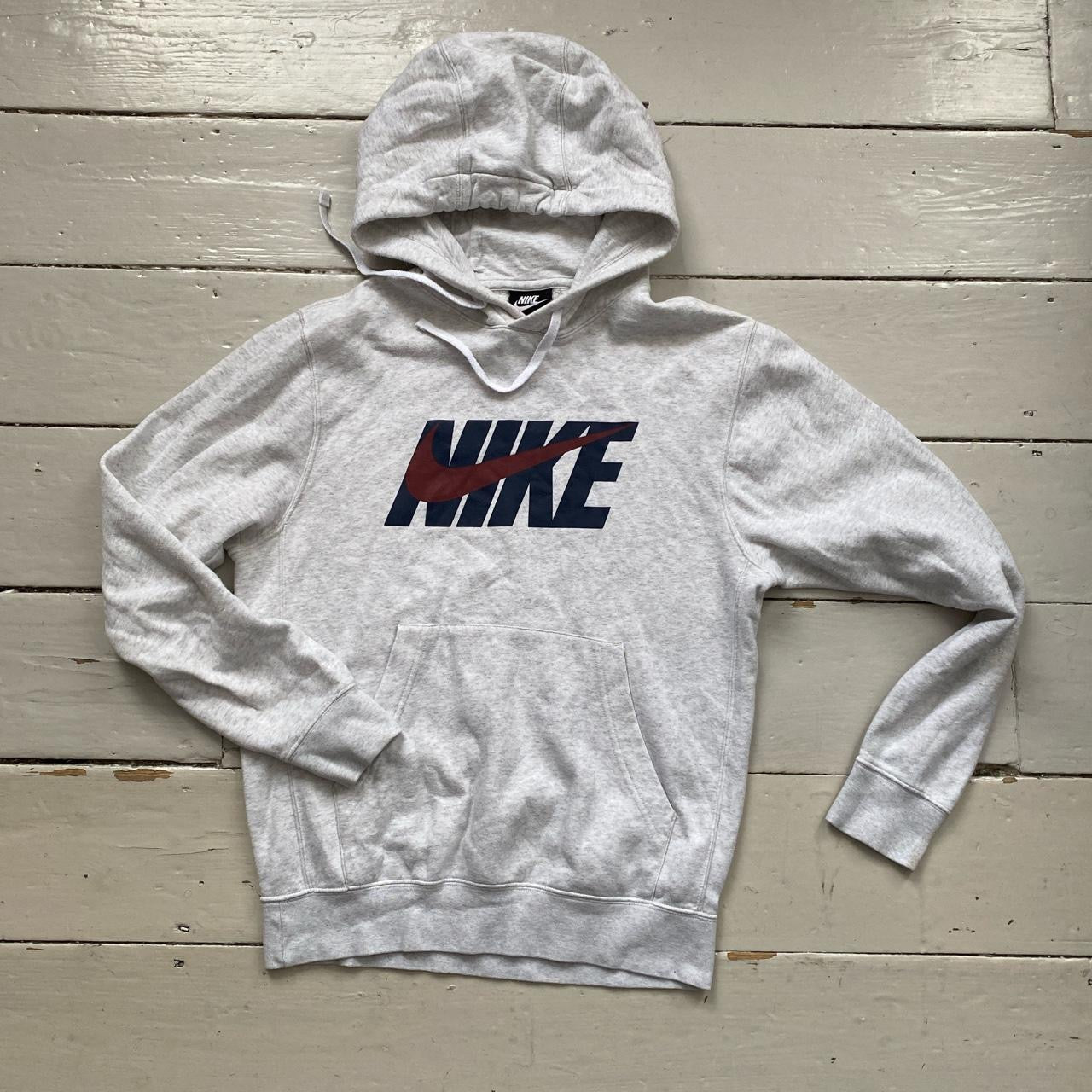 Nike Club Swoosh White Hoodie (XS)