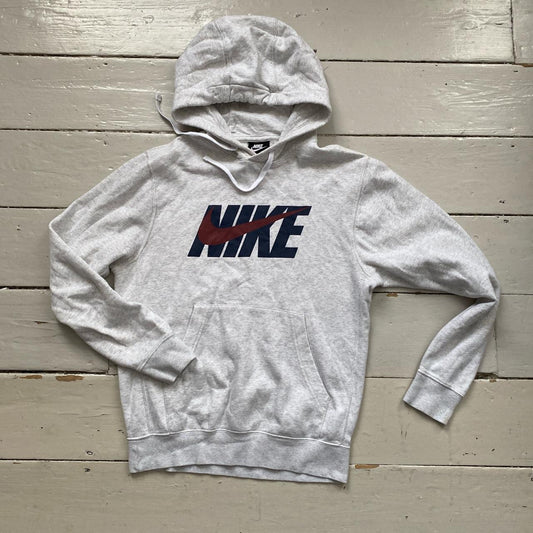 Nike Club Swoosh White Hoodie (XS)