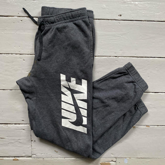 Nike Club Swoosh Grey Joggers (Large)