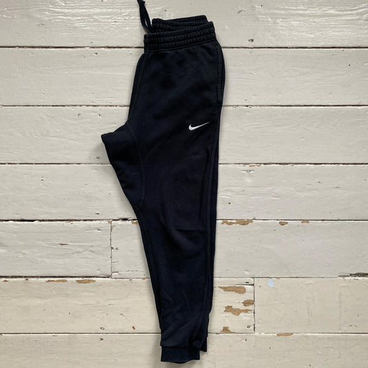 Nike Swoosh Black and White Joggers (Small)