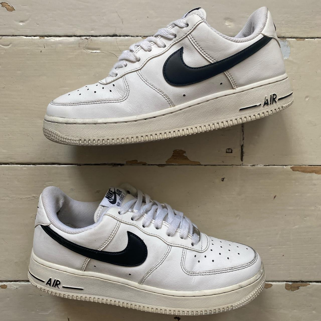 Nike Air Force 1 White and Black (UK 6)