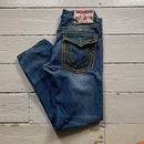 True Religion Yellow Stitch Joey Super T Jeans (36/32)