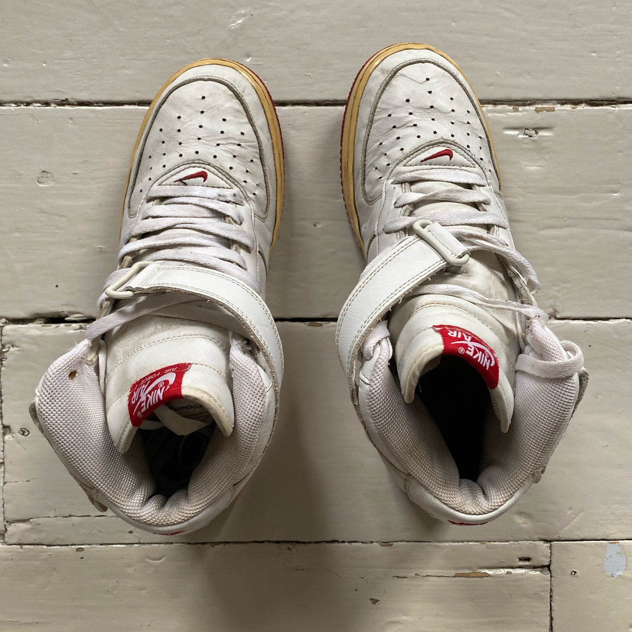 Nike Air Force 1 Mid Vintage 2004 Red and White (UK 10)