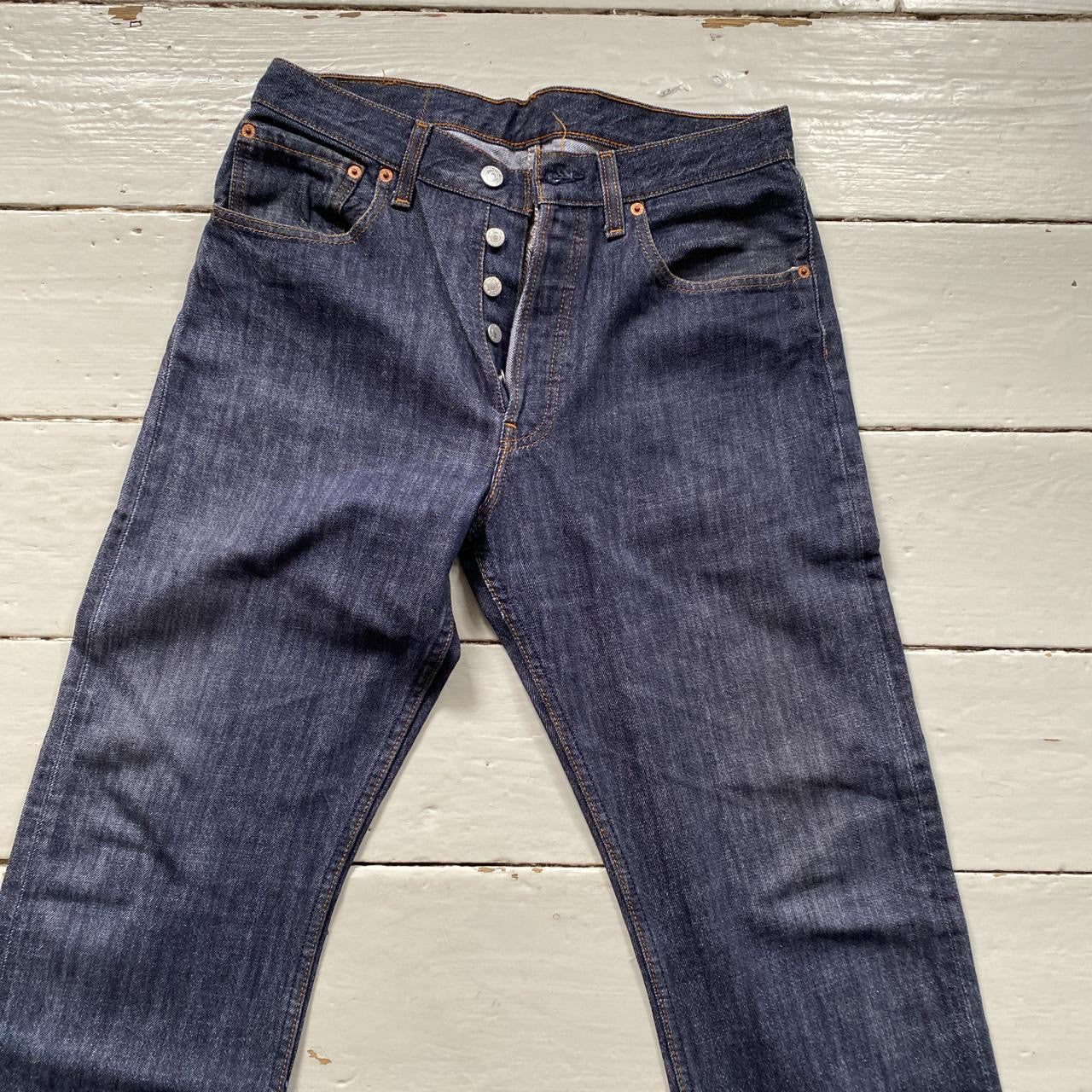 Levis 501 Dark Navy Jeans (32/32)
