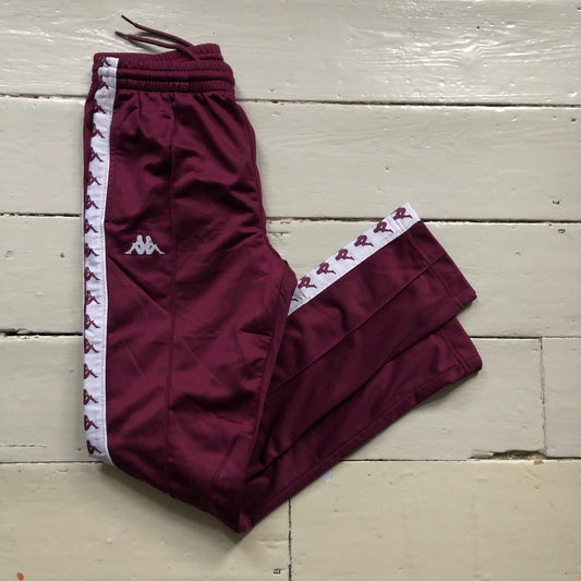 Kappa Burgundy Slim Bottoms (Small)