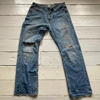 Ed Hardy Skull Embroidered Jeans (34/34)