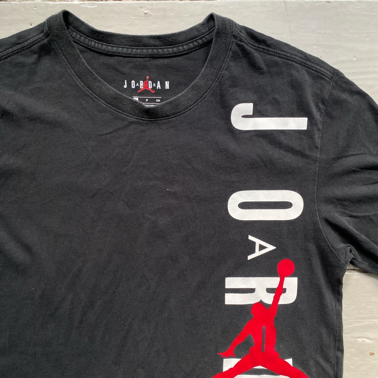 Air Jordan Black T Shirt (Small)