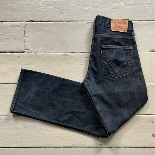 Levis 506 Straight Navy Jeans (32/32)