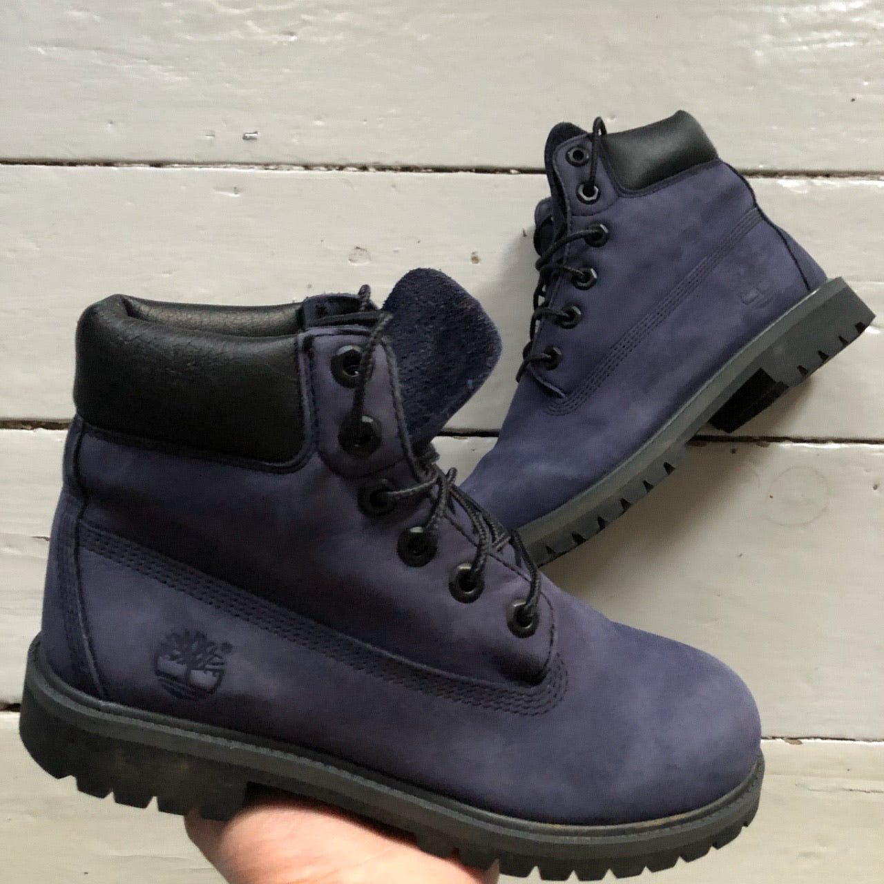 Timberland Navy Suede Boots (UK 5)