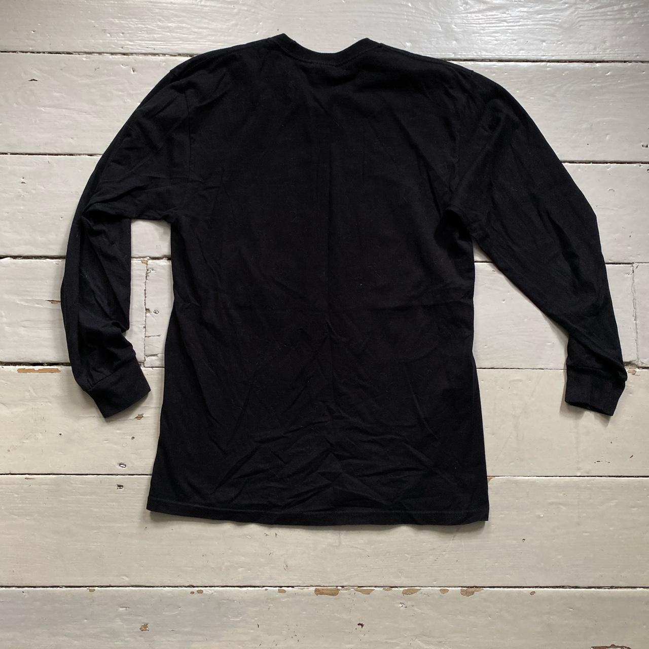 Stussy Long Sleeve Black T Shirt (Medium)