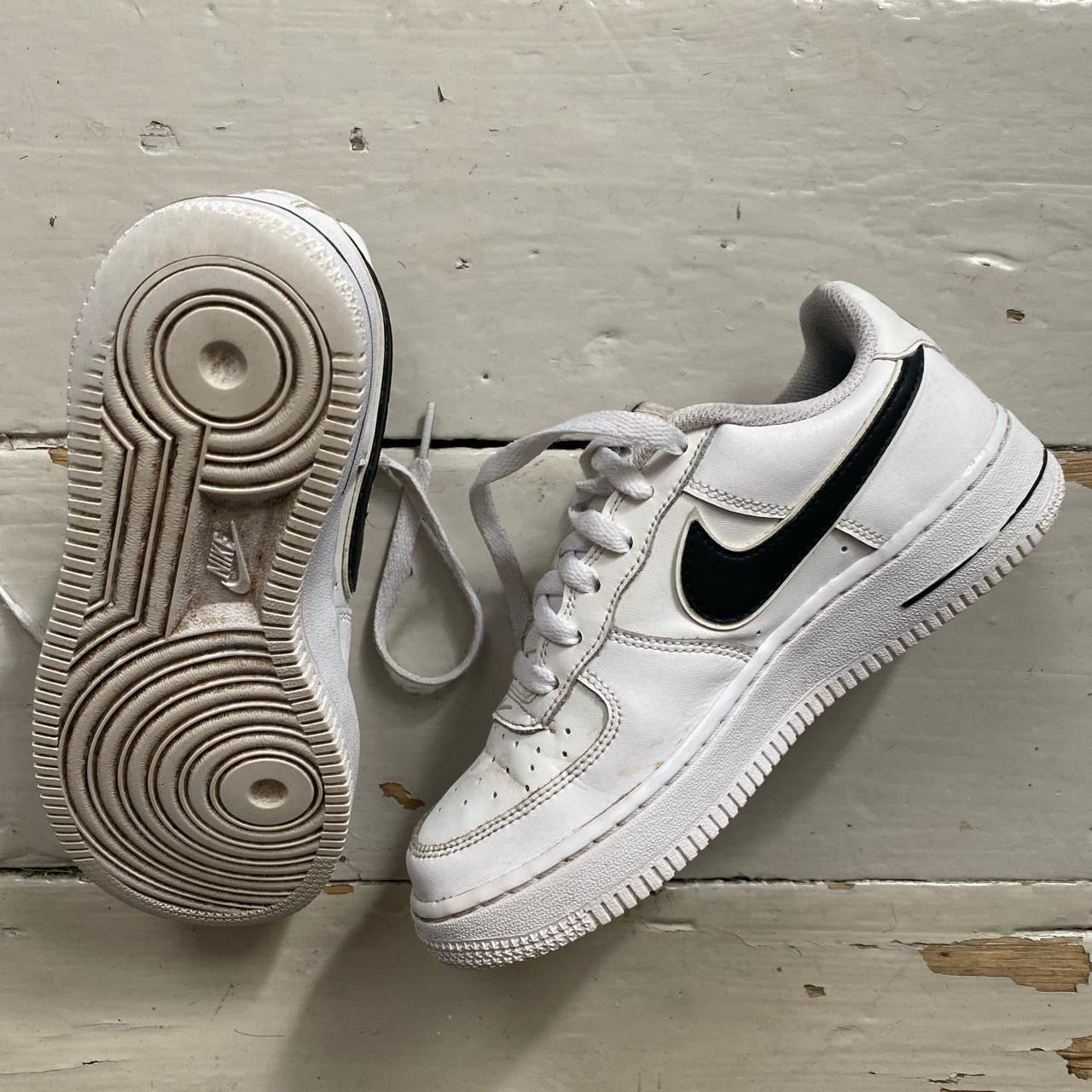 Nike Air Force 1 White and Black (UK 3)