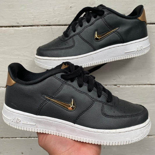 Nike Air Force 1 Black and Gold (UK 5)
