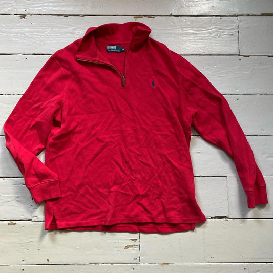 Ralph Lauren Red Quarter Zip (Large)