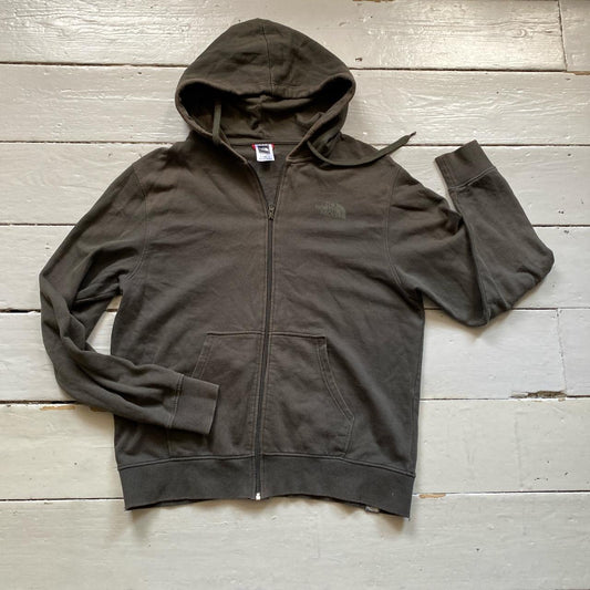 The North Face Olive Green Hoodie (Medium)