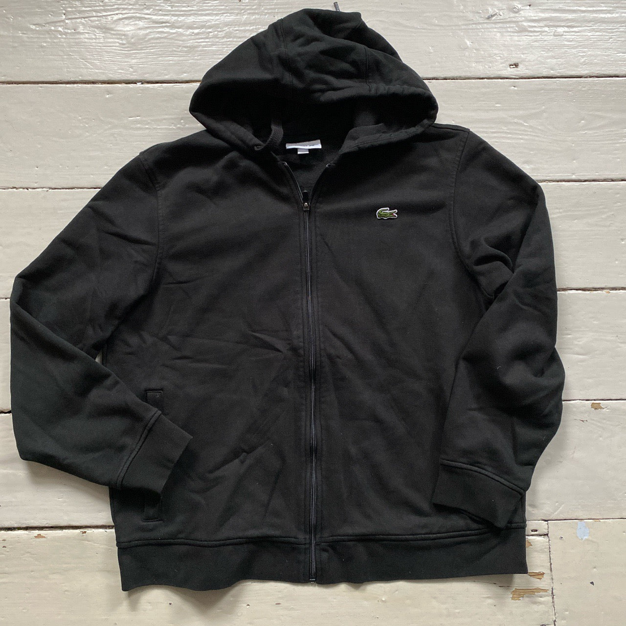 Lacoste Black Full Tracksuit (XL both)
