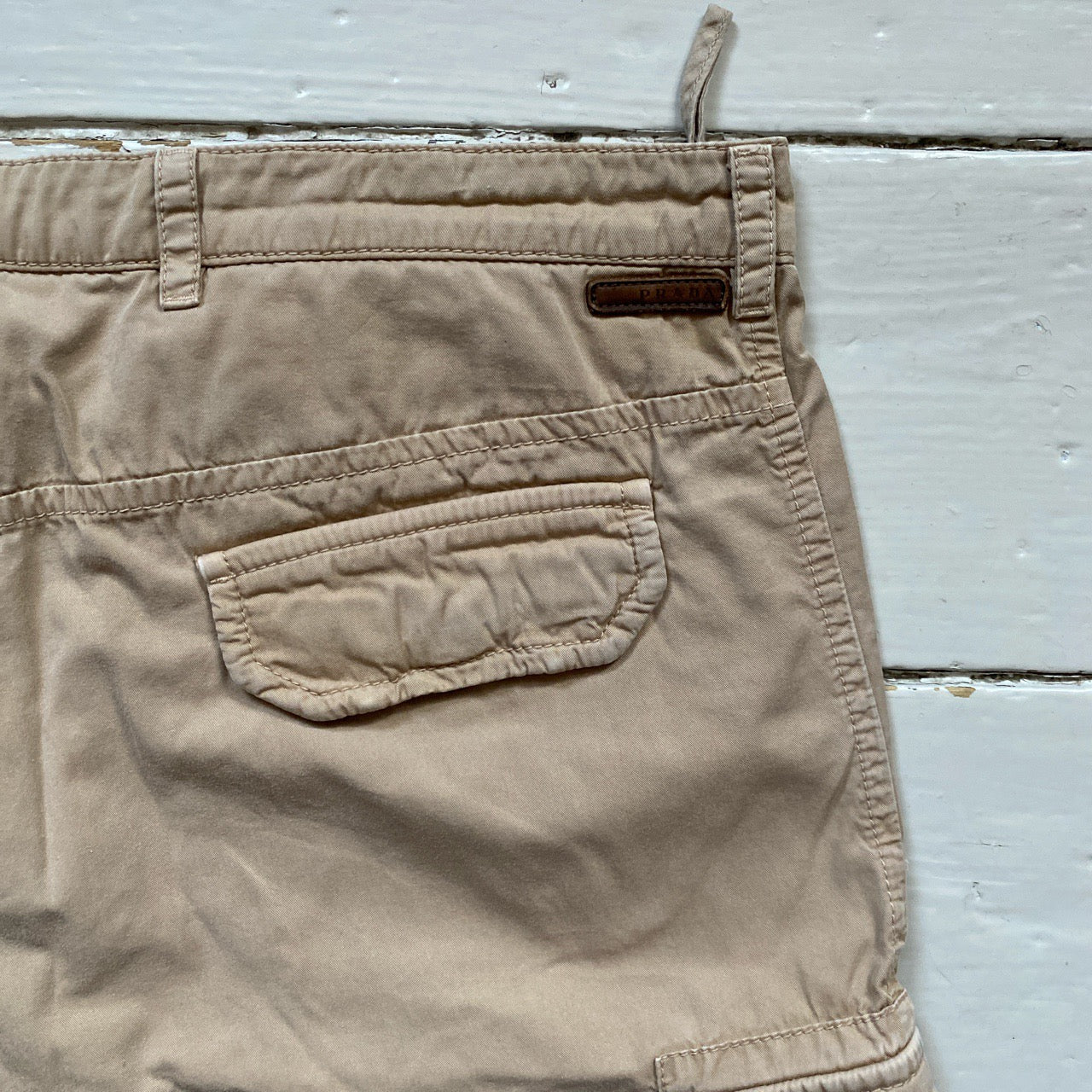 Prada Beige Cargo Shorts (XL)