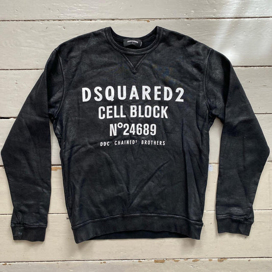 Dsquared Leather Look Jumper (Large)