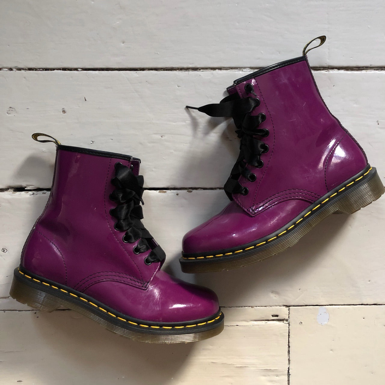 Dr Martens Purple Patent Boots (UK 5)