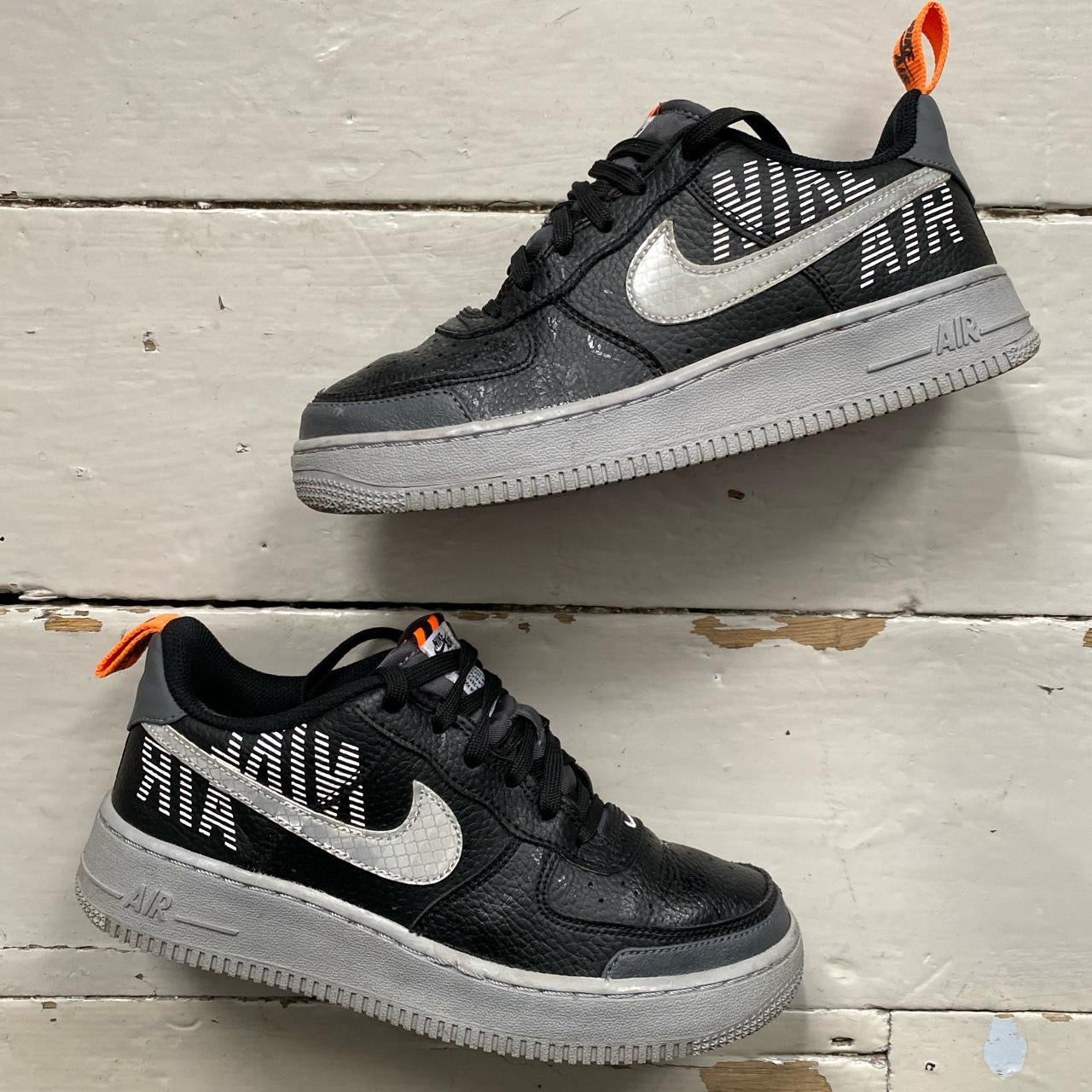 Nike Air Force 1 Black and Grey (UK 4.5)