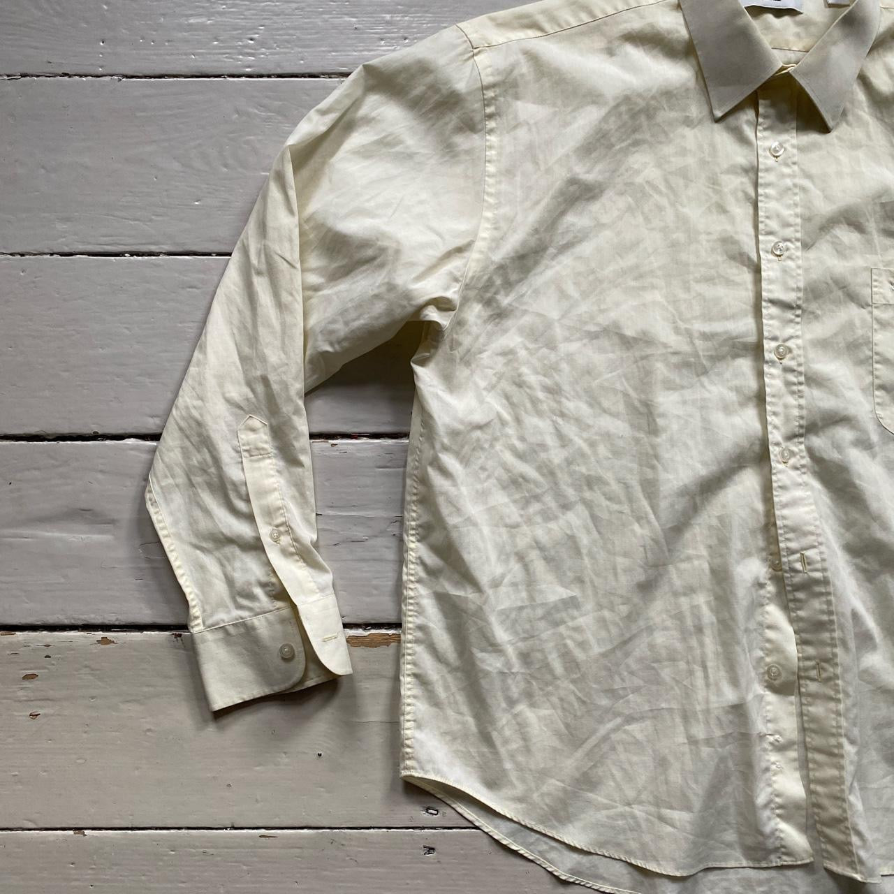 Yves Saint Laurent Cream Shirt (XL)
