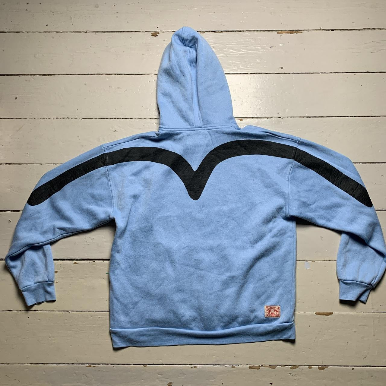 Evisu Big Swoosh Light Blue Hoodie (Large)