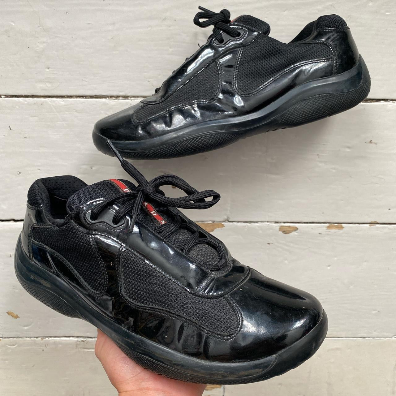 Prada Americas Cup Patent Black (UK 9)