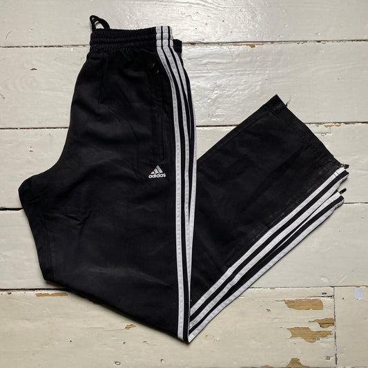 Adidas Black Baggy Shell Bottoms (Small)