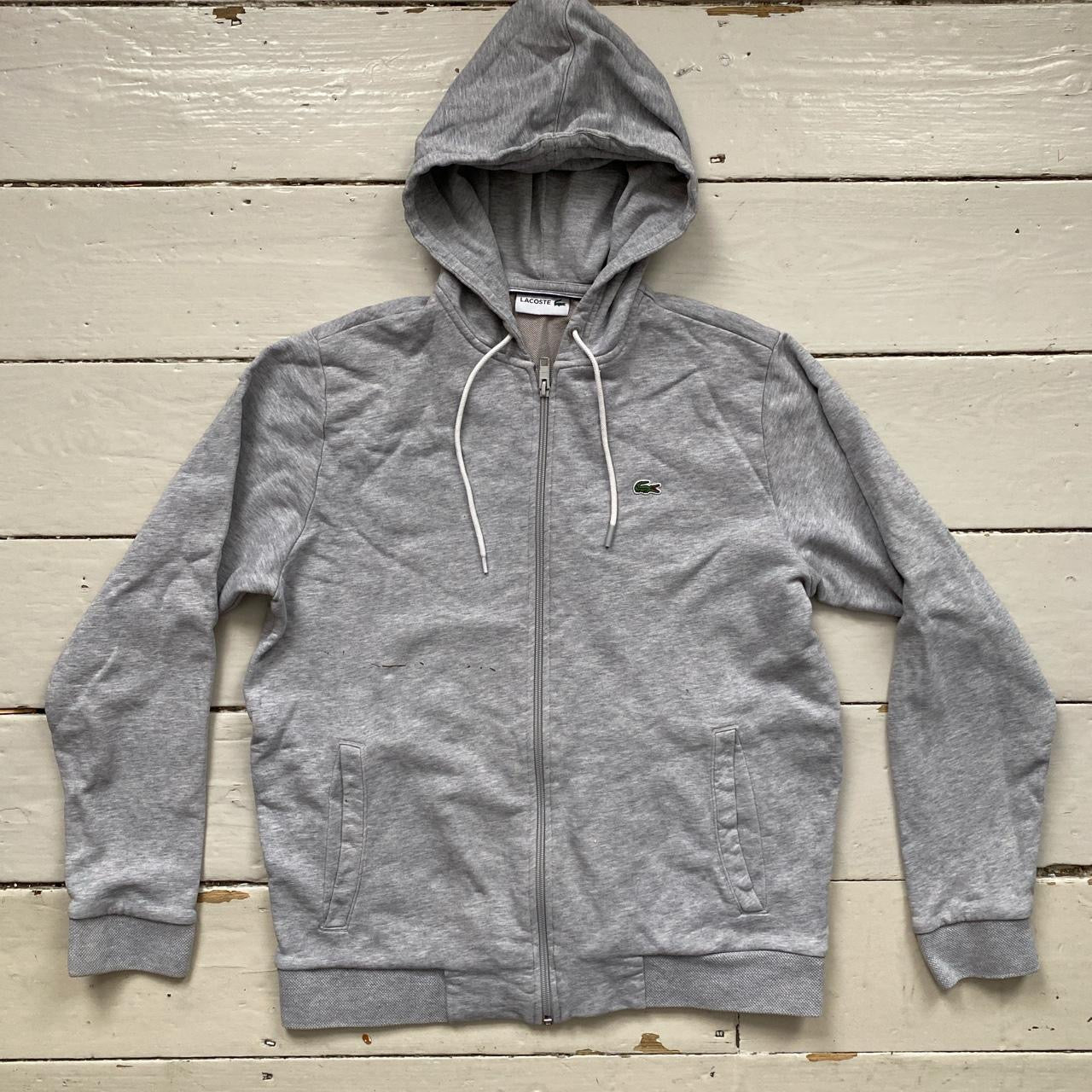 Lacoste Grey Hoodie (Large)