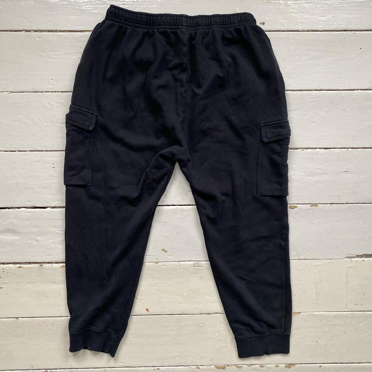 Nike Swoosh Cargo Black Joggers (XXL)