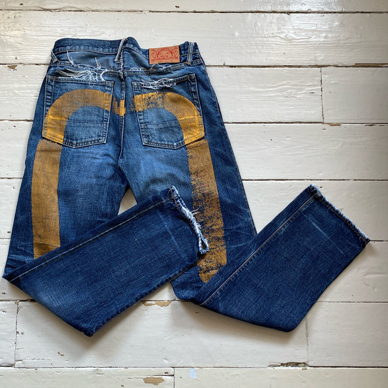 Evisu Vintage Daicock Distressed Jeans (32/34)