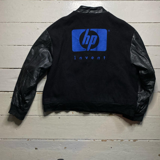 HP Computers Vintage Leather Jacket (Large)