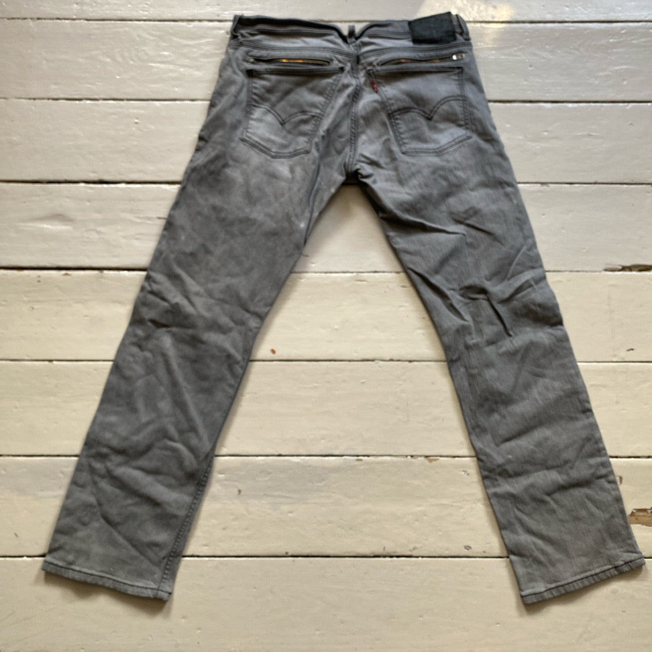 Levis 514 Slim Straight Grey Jeans (34/30)