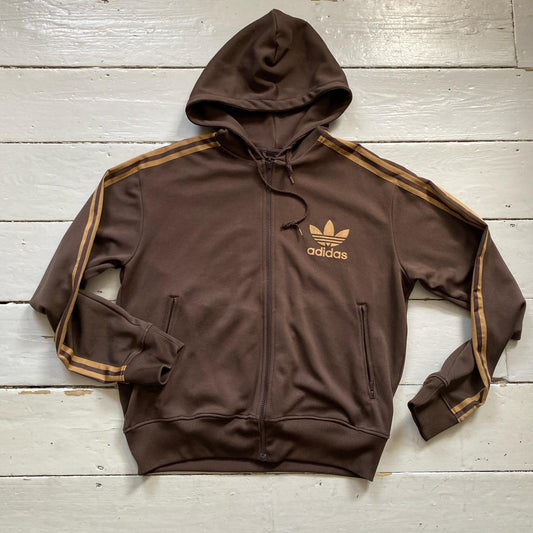 Adidas Brown Hoodie (Large)