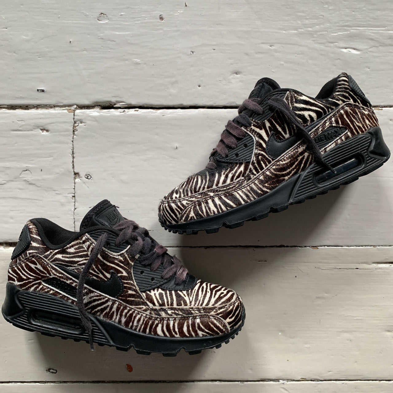 Nike Air Max 90 Zebra Pony Hair (UK 4)