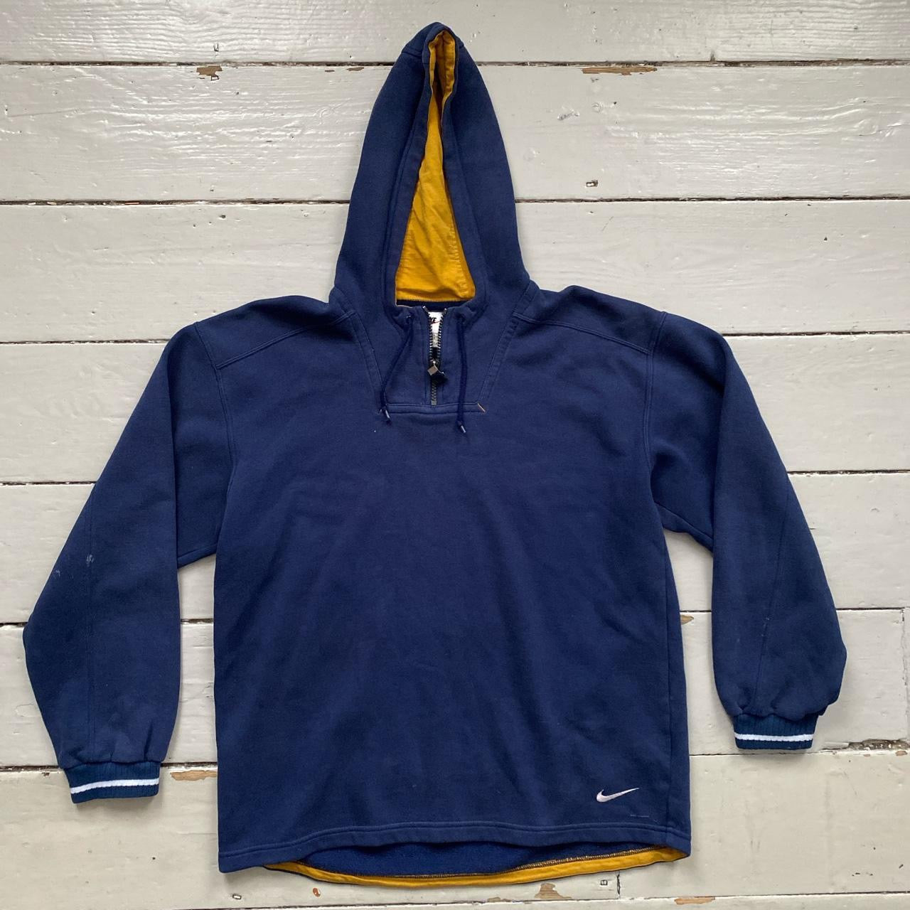 Nike Vintage Navy Quarter Zip Hoodie (XL)