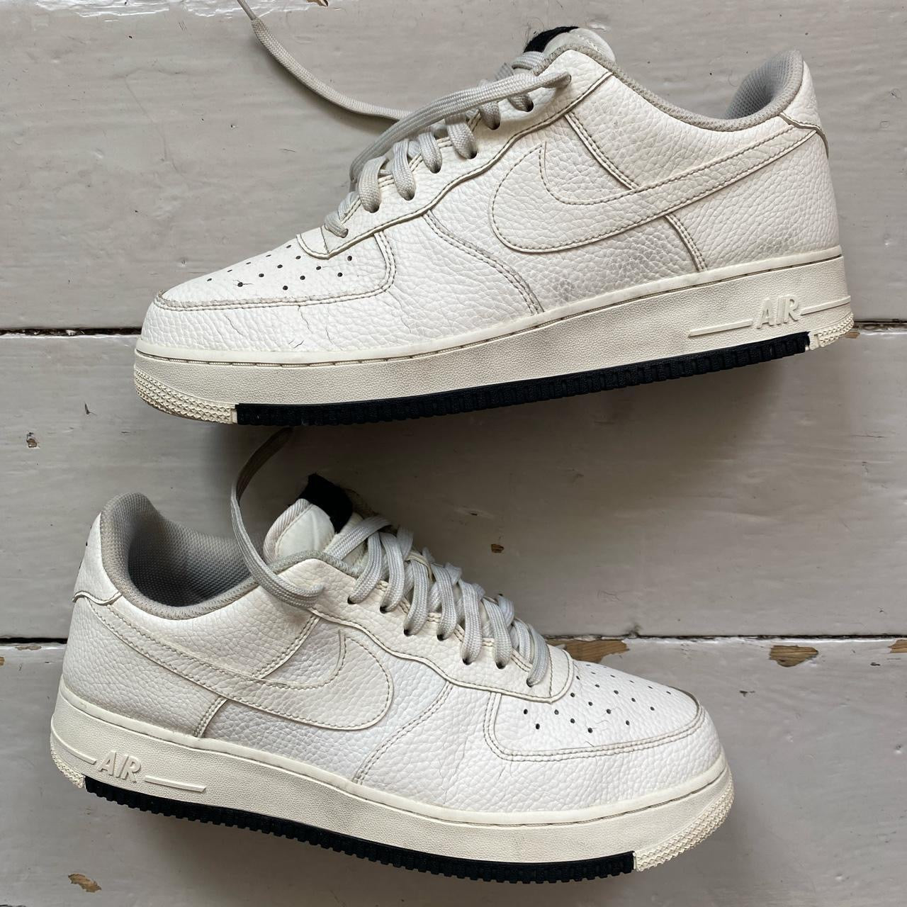 Nike Air Force 1 White and Black (UK 10)