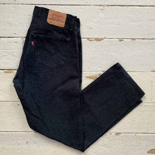 Levis 501 Black Jeans (36/32)