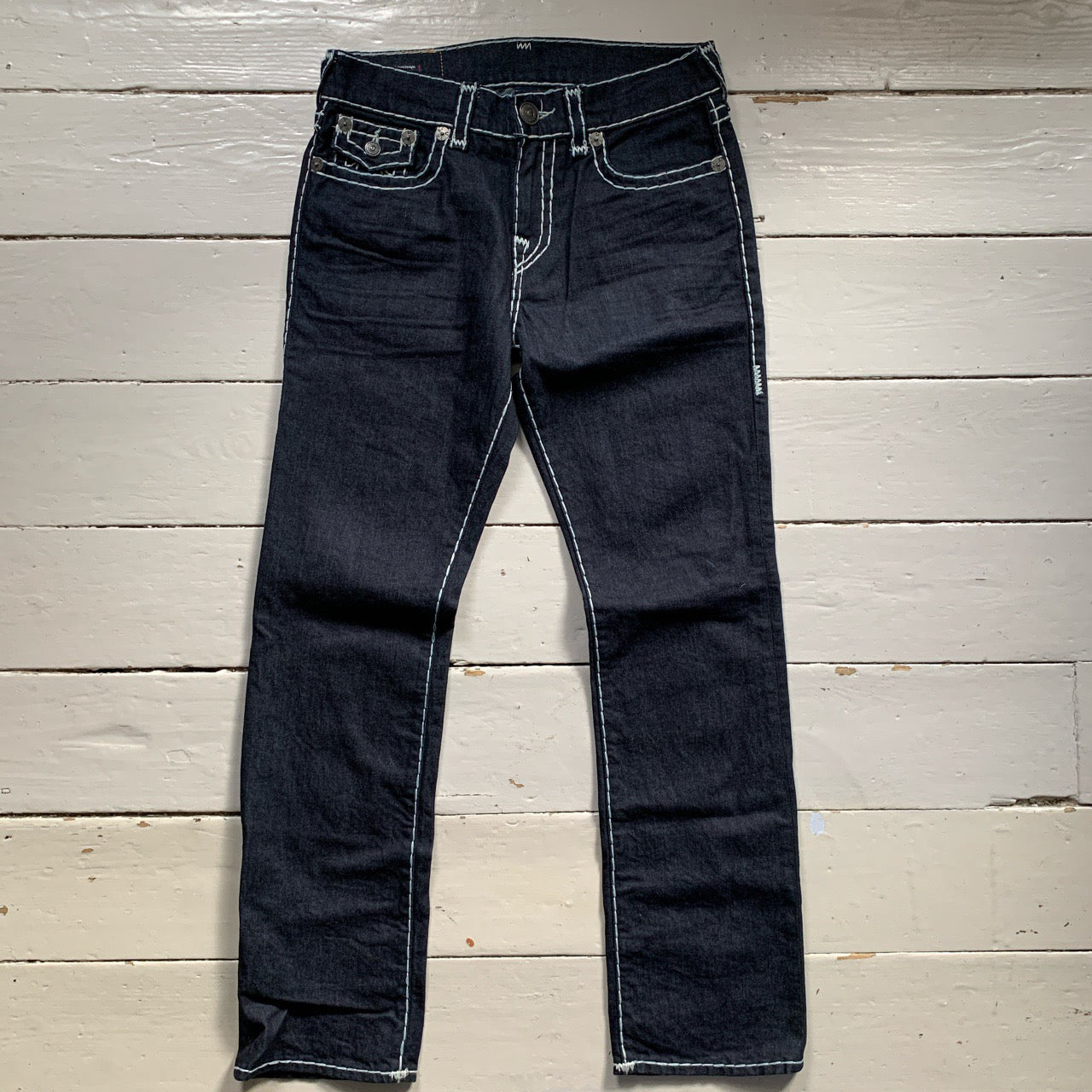 True Religion Ricky Dark Navy Stitch Jeans (32/34)