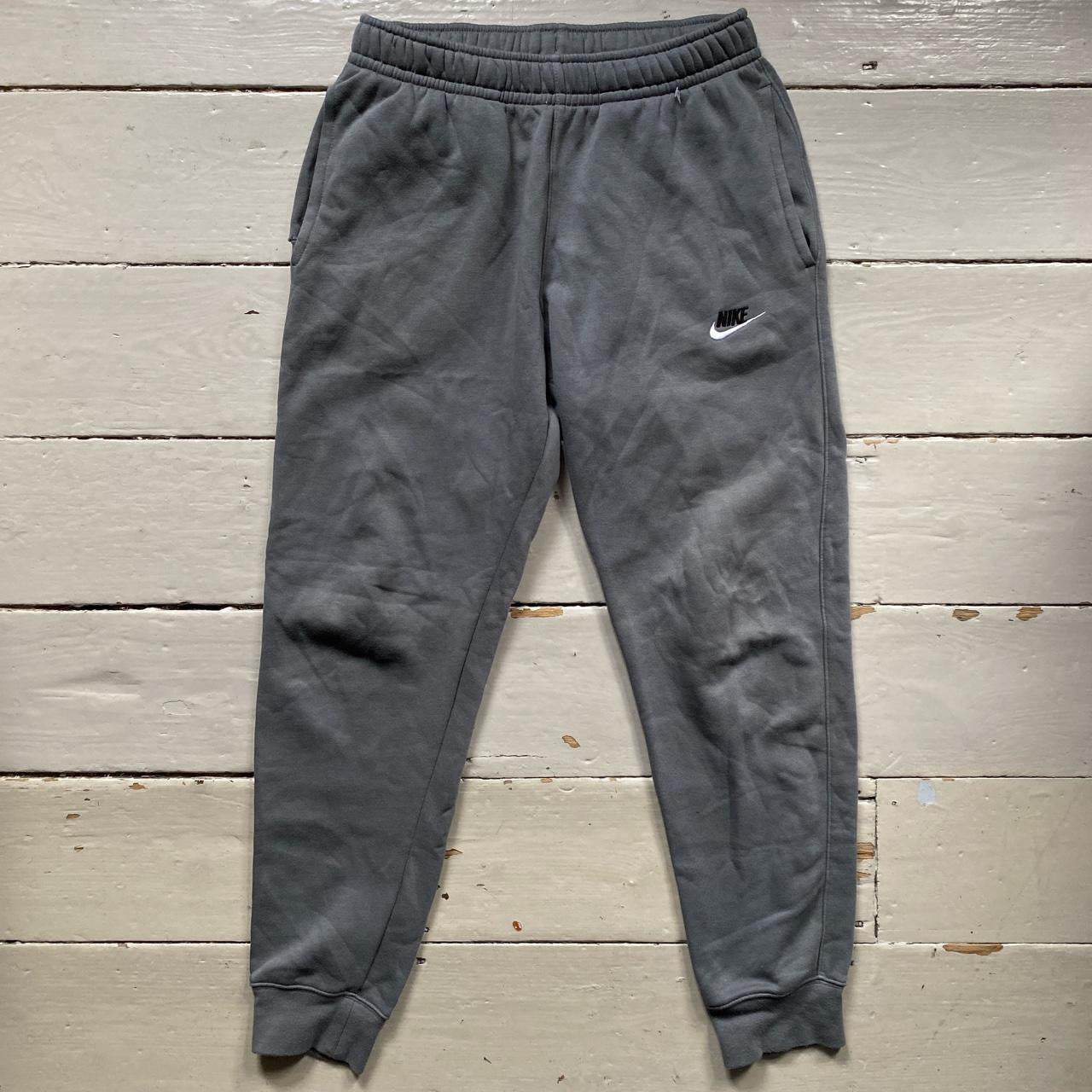 Nike Swoosh Grey Joggers (Small)
